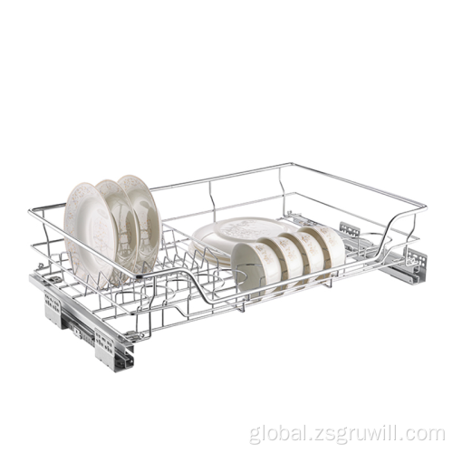 Kitchen Drawer Sliding Basket Pull Out Kitchen Cabinet Wire Basket Metal Supplier